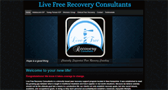 Desktop Screenshot of livefreerecovery.com